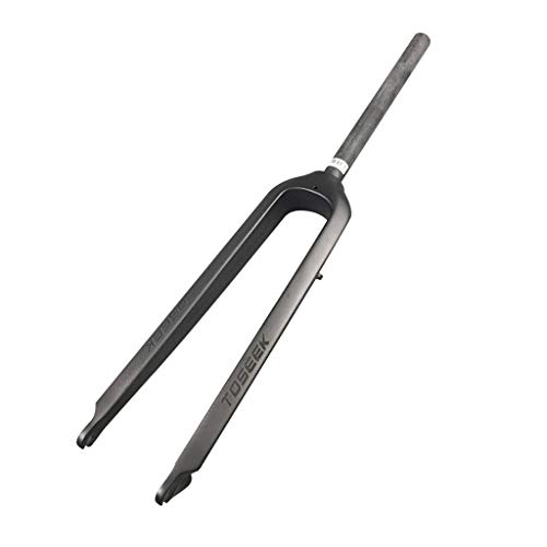Mountain Bike Fork : HWL Ultralight Carbon Fiber Suspension Fork 26", MTB 3K Bicycle Disc Brake Rigid Front Fork 1-1 / 8" 27.5 / 29 Inch Travel 100mm (Size : 27.5inch)