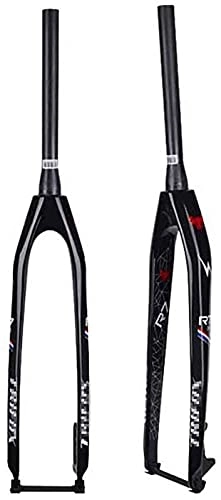 Mountain Bike Fork : HXJZJ 27.5 / 29 Inch Mountain Bike Front Fork, Bicycle Front Fork / Carbon Fiber Hard Fork / Opening 100mm / Cone Tube 28.6 * 39.8 * 300mm / Suitable For Mountain Bike, 27.5inches