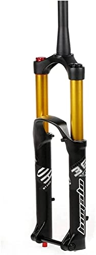 Mountain Bike Fork : HyiFkJ 27.5 29 Inch Mountain Bike Fork, Bicycle Air Suspension Fork DH AM MTB Fork Hand Control Cone Tube 1-1 / 2" Disc Brake Thru Axle 15 110mm Travel 160mm (Color : A, Size : 29inch)