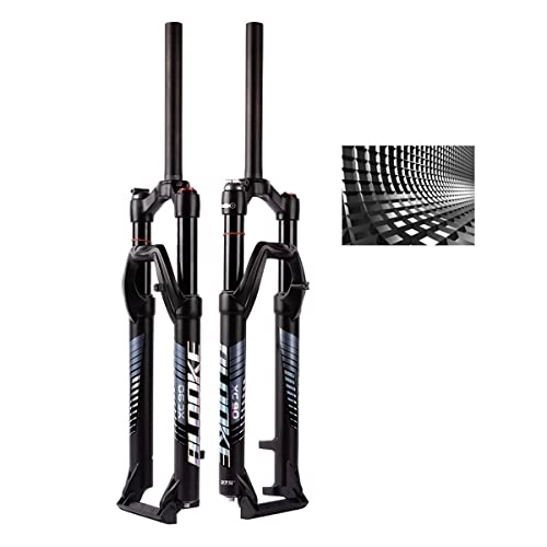 Mountain Bike Fork : HYQW Bicycle Air Suspension Fork, 27.5 / 29 Inch MTB Magnesium Alloy Fork, 120mm Travel, Air Fork For XC Off-Road, Downhill Bike, Bicycle Accessories, Black-27.5