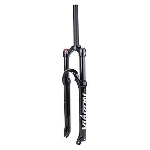 Mountain Bike Fork : hyywmgx 26 / 27.5 / 29 Inch MTB Mountain Bike Suspension Fork Bicycle Cycling Front Forks Black, Titanium / Silver Label (A 27.5 inches)