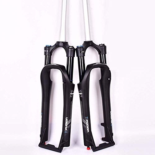 Mountain Bike Fork : hyywmgx Mountain Bike Front Fork 26，27.5inch MTB Mountain Bike Fork Air Gas Remote Control Locking Suspension Bicycle Forks Aluminium Alloy Gas Fork Bicycle