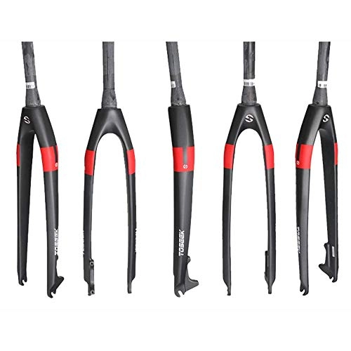 Mountain Bike Fork : hyywmgx MTB Bicycle Suspension Fork Carbon Fiber Cone Head Tube Mountain Bike Full Carbon Front Fork 26 27.5 29 Inches Bicycle Hard Fork Disc Brake Bike Fork