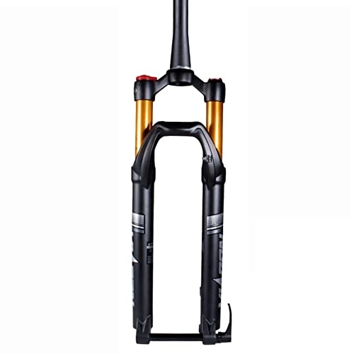 Mountain Bike Fork : ITOSUI 26 27.5 29 Inch MTB Air Suspension Fork Thru Axle 15 * 100mm Travel 100mm Mountain Bike Front Forks 1-1 / 2" Tapered Tube Shoulder Control Magnesium +Aluminum Alloy