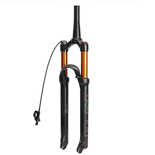 Mountain Bike Fork : ITOSUI 27.5" Mountain Bike Suspension Fork, Magnesium Alloy Pneumatic Shock Absorber Bicycle Accessories 1-1 / 8" Travel 100mm Cycling