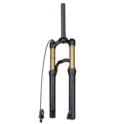 Mountain Bike Fork : JAYWIS Mountain Bike Suspension Fork, Bicycle Air Shock Fork, 24 Inch Quick Release Remote, Straight Tube