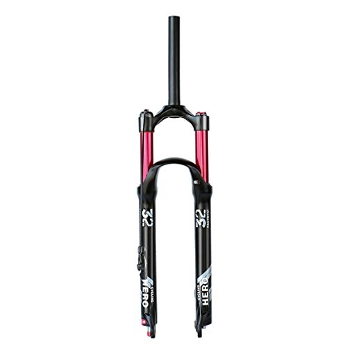 Mountain Bike Fork : Jejy 26 / 27.5 / 29 Inch Mountain Bike Bicycle Suspension Forks 1-1 / 8" Straight / Tapered Front Fork With Rebound Adjustment ，MTB Ultralight Magnesium Alloy Air Fork 120 Mm Travel