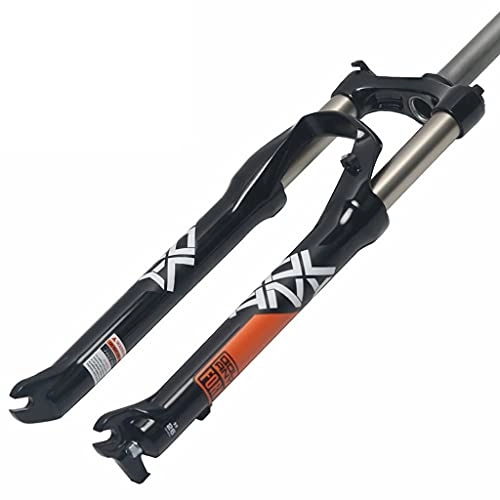 Mountain Bike Fork : Jejy Aluminum Alloy 26 / 27.5 / 29 Inch Mountain Bicycle Suspension Mechanical Fork Shoulder Control Spring Forks Travel 105mm Straight Tube QR 9mm Front Forks Outdoor MTB Accessories