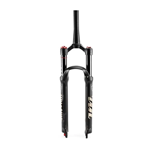 Mountain Bike Fork : Jejy Disc Brake Straight Tube 1-1 / 8" Mountain Bike Air Front Fork 27.5 Inch, Suspension Forks 26 / 27.5 / 29 Bicycle Damping Adjustment (Color : Tapered Manual Lockout, Size : 27.5)