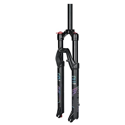 Mountain Bike Fork : Jejy Mountain Bicycle Front Fork, 26 / 27.5 / 29 Inch MTB Bike Suspension Forks With Rebound Adjustment, 120mm Travel Threadless Steerer (Color : Straight Manual Lockout, Size : 26)