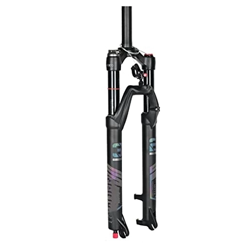 Mountain Bike Fork : Jejy Mountain Bicycle Front Fork, 26 / 27.5 / 29 Inch MTB Bike Suspension Forks With Rebound Adjustment, 120mm Travel Threadless Steerer (Color : Straight Remote Lockout, Size : 27.5)