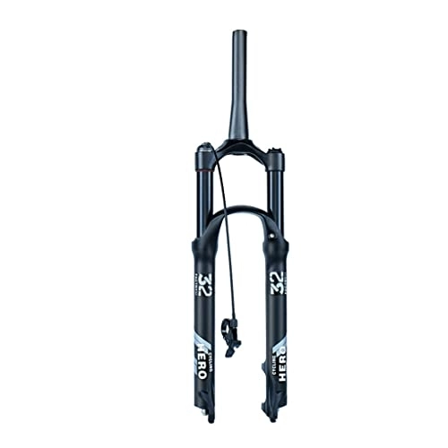 Mountain Bike Fork : Jejy Straight / Tapered 1-1 / 8" Mountain Bike Suspension Forks, 26 / 27.5 / 29 Inch MTB Air Fork 120mm Travel, Manual Lockout Pressure Shock (Color : Tapered Remote Lockout, Size : 26inch)