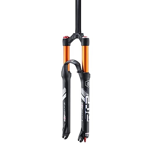 Mountain Bike Fork : Jejy Travel 120mm Mountain Bicycle Suspension Fork 26inch 27.5 Inch Double Air Chamber, Front Air Fork MTB Magnesium Alloy Bike with Damping Adjustment (Color : Black, Size : 27.5inch)