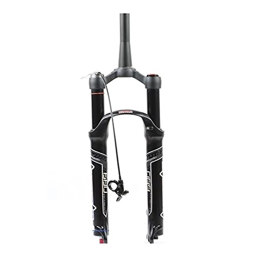 Mountain Bike Fork : JIE KE Suspension Fork Mountain bike Suspension Fork Adjustable damping Straight tube / spinal canal air pressure fork Rebound Adjust QR Lock Out Ultralight Wire control Bicycle Front Fork