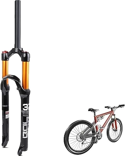 Mountain Bike Fork : JKAVMPPT Cycling Equipment Mountain Bike Front Fork Dual air Chamber Suspension Fork air Fork for Bike, ManualLockOut (Color : ManualLockOut, Size : 29inch)