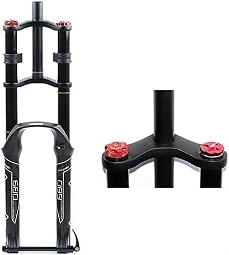 Mountain Bike Fork : JKAVMPPT Mountain Bike Front Fork Bicycle MTB Fork Bicycle Suspension Fork Air / Oil Fork Aluminum Alloy Shock Absorber Spring Fork, for 1.5-2.45" Tires (Color : Air Thru Axle, Size : 29in)