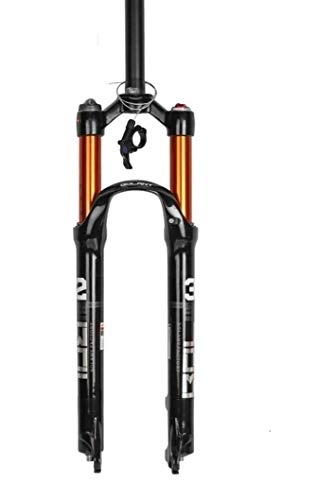 Mountain Bike Fork : JKFZD Mountain Bike Suspension Fork 26 / 27.5 / 29 Inch MTB Air Fork Straight Tapered Disc Brake Hand Control Remote (Color : C, Size : 26in)