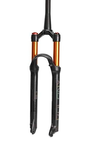 Mountain Bike Fork : JKFZD MTB Mountain Bike Suspension Fork 26 27.5 29 Inch Air Forks with Damping Adjustment Disc Brake Straight Tapered Tube Shoulder Remote Control (Color : B, Size : 27.5inch)