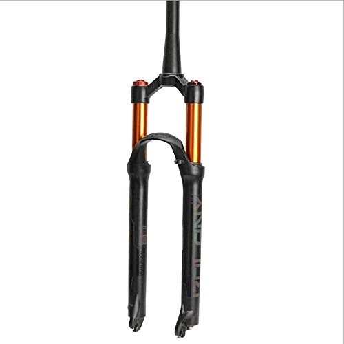 Mountain Bike Fork : JKFZD Suspension Fork Mountain Bike Tapered Straight Damping Adjustment Air Front Fork Shock Absorber 26 / 27.5 / 29 Inch (Color : B, Size : 26inch)