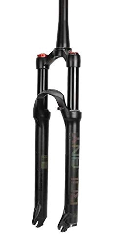 Mountain Bike Fork : JKFZD Tapered Straight Mountain Bike Suspension Forks 26 27.5 29 Inch MTB Damping Adjustment Disc Brake (Color : A, Size : 26inch)