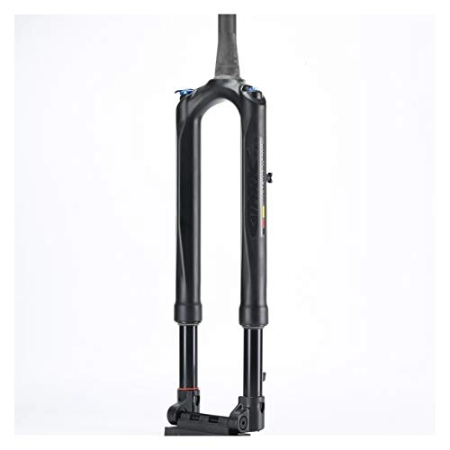 Mountain Bike Fork : juqingshanghang1 Cycling Equipment Bicycle Fork Mountain Bike Fork 27.5 29er RS1 ACS Solo Air 100 * 15MM Predictive Steering Suspension Oil And Gas Fork for bike (Color : 29INCH Black)