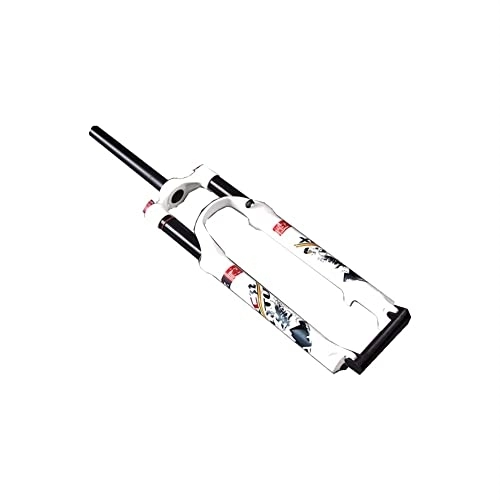 Mountain Bike Fork : JXRYFMCY Bike Straight Steerer Fork 26 inch Mountain Bicycle Suspension Forks, Straight Steerer Front Fork for Bicycle Accessories (Color : White, Size : 26 inch)