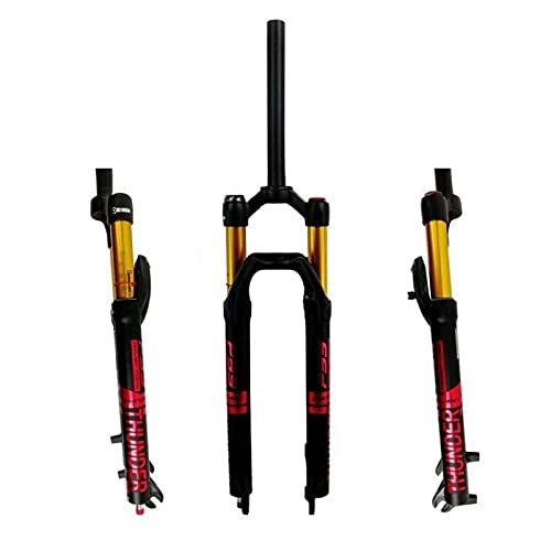 Mountain Bike Fork : JZAMQ 27.5 / 29In Mtb Bicycle Bicycle Fork, Oil And Gas Fork Oil Pressure Lock Single Chamber For Disc Brakes Matte Color