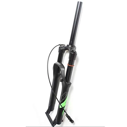 Mountain Bike Fork : JZAMQ Mtb Suspension Fork 26 / 27.5 Inches, Straight Tube, Wire Control Air Fork, Shock Absorbing Fork