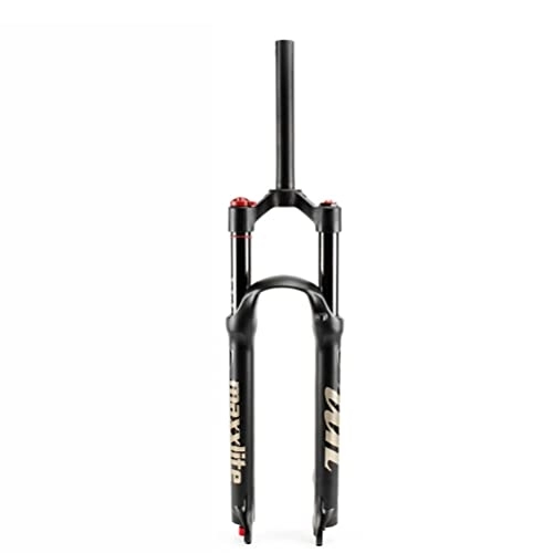 Mountain Bike Fork : KANGXYSQ 26 / 27 / 29 In MTB Suspension Air Fork 120mm Travel Straight / Tapered Mountain Bike Forks Crown / Remote Lockout 9mm QR 30 Tube Bicycle Front Fork (Color : A, Size : 29inch)