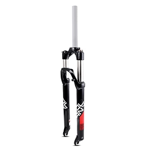 Mountain Bike Fork : KANGXYSQ 26 27.5 29 Inch Mountain Bike Suspension Fork MTB Bicycle Front Fork Ultralight Aluminum Alloy Straight Tube QR 9mm Travel 105mm Manual Lockout (Color : Red, Size : 29inch)
