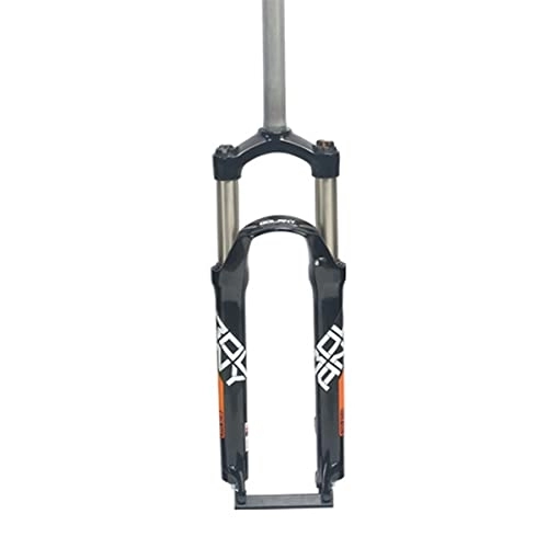 Mountain Bike Fork : KANGXYSQ 26 / 27.5 / 29 MTB Suspension Fork Travel 105mm 28.6mm Straight Tube Mountain Bike Front Forks QR 9mm Manual Lockout Aluminum Alloy (Color : Orange, Size : 29inch)