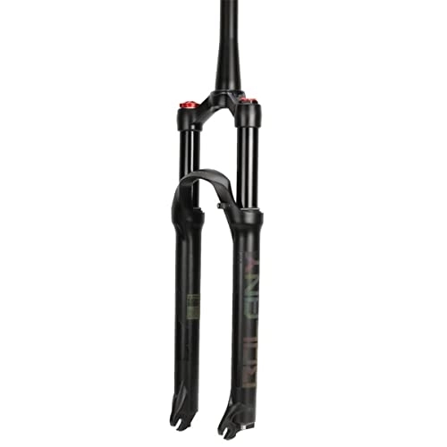 Mountain Bike Fork : KANGXYSQ Bike Air Front Fork For A Bicycle 27.5inch Mountain Bike Suspension Fork Magnesium Alloy Damping Adjustment Travel 120mm QR 9mm (Color : Tapered tube, Size : Remote)