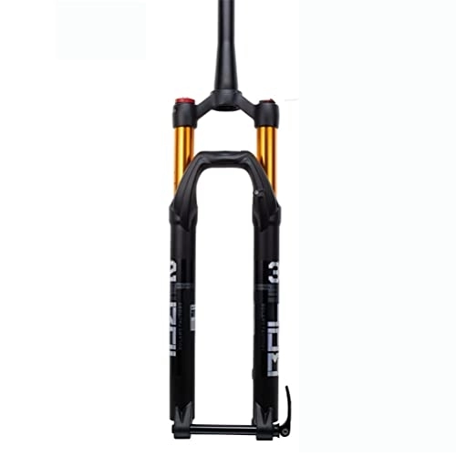 Mountain Bike Fork : KANGXYSQ Bike Front Fork Suspension MTB Forks Mountain Bike Suspension Fork 27.5 29 Inch Thru Axle Air Suspension Fork Travel 120mm Tapered Tube (Color : Tapered manual, Size : 27.5inch)