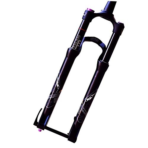 Mountain Bike Fork : KANGXYSQ Front Suspension Forks 26 Inch Cone Tube Mountain Bike Black Damping Gas Barrel Uranium Shoulder Control (Color : A, Size : 27.5inch)