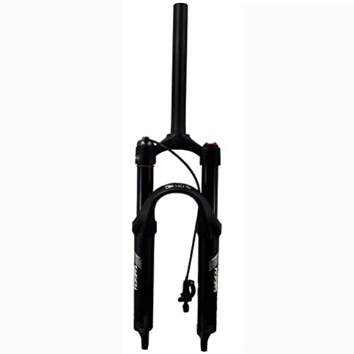 Mountain Bike Fork : KANGXYSQ MTB Suspension Air Fork 120mm Travel Straight Mountain Bike Forks Crown / Remote Lockout 9 * 100mm QR 32 Tube Bicycle Front Fork (Color : Remote Lockout, Size : 20inch)