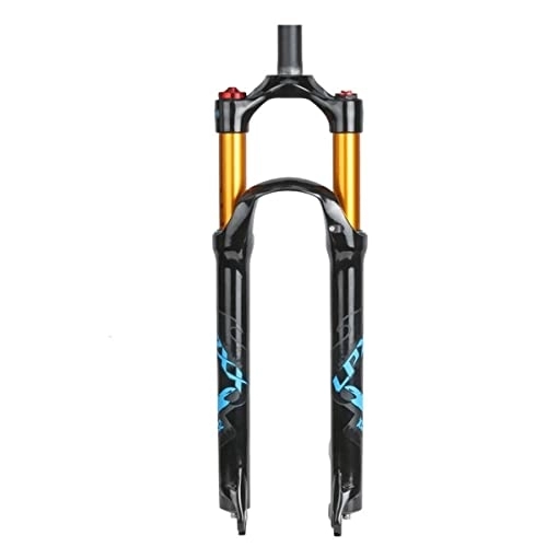 Mountain Bike Fork : KANGXYSQ Suspension Fork 27.5 Mountain Bike Lightweight Magnesium Alloy 1-1 / 8'' MTB Bike Gas Fork Shoulder Remote Control 100mm (Color : E, Size : 27.5inch)