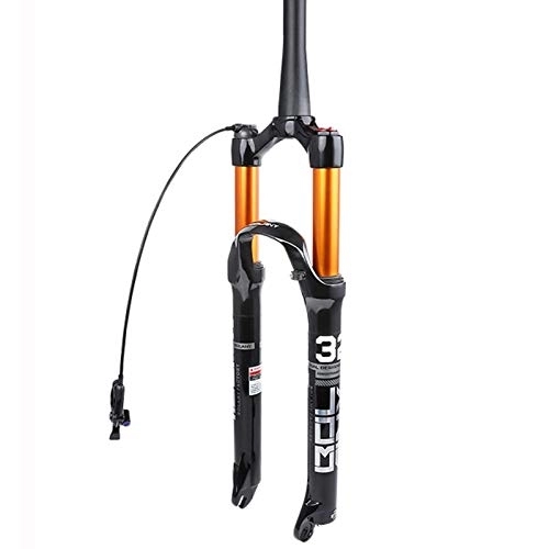 Mountain Bike Fork : KANGXYSQ Suspension Forks, Magnesium Alloy Suspension Mountain Bike Bicycle Shoulder Control HR / wire Control RL Air Fork (Color : D, Size : 29inch)