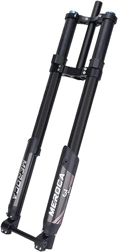 Mountain Bike Fork : Kcolic 26 / 27.5 / 29 Inch Bicycle Suspension Fork, Mountain Bike, Air Double Shoulder, Downhill Abs, Shock Absorber, MTB / QR / AM 26