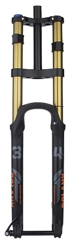 Mountain Bike Fork : Kcolic 26 27.5 29 Mountain Bike Suspension Fork Tapered Double Shoulder Downhill MTB Air Fork Travel 160Mm Rebound Adjustable DH / XC Thru Axle 15 * 110MM A, 27.5