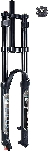 Mountain Bike Fork : Kcolic Mountain Bike Suspension Fork 26 27.5 29 Inch Suspension Travel 160 mm Air MTB Fork Pull Level Adjustment Double Shoulder with Lockout Function Bicycle Shock Absorber C, 27.5