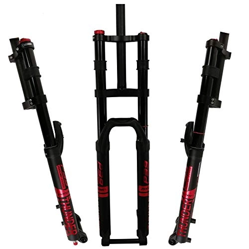 Mountain Bike Fork : KQBAM Bicycle Fork Dh Bicycle Fork 27.5"29" Bicycle Air Suspension Fork Mtb 1-1 / 8"Straight Fork Shaft Damping Adjustment 160Mm Travel 15X100Mm Axis Manual Locking