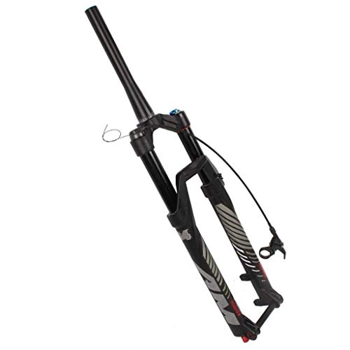 Mountain Bike Fork : KQBAM Cycling Forks Mtb Fork Bicycle Suspension Fork 26 / 27.5 / 29 Inch Conical Tube Double Air Chamber Front Fork 1-1 / 8"Disc Brake