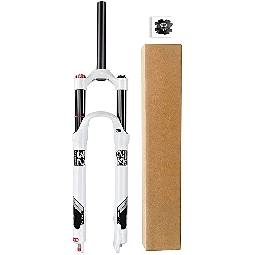 Mountain Bike Fork : L&WB Mountain Bike Suspension Air Front Wheel Fork 26 27.5 29 Inches, Magnesium Alloy 1-1 / 8"Straight Fork MTB Bicycle Front Fork Spring Travel 140 Mm, Shoulder controlA, 27.5inch