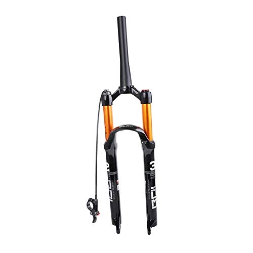 Mountain Bike Fork : lahomia Mountain Bicycle Suspension Forks, 26 / 27.5 / 29 inch MTB Bike Front Fork, Adjustable 120mm Travel 28.6mm Threadless Steerer 30 / 39.8mm Crow Race - Tapered 29
