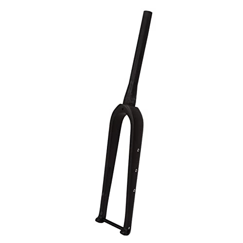 Mountain Bike Fork : LANTRO JS Road and Mountain Bike Repair Parts: Matte Tapered 700C Carbon Fiber Fork with 100mm T800 Strength