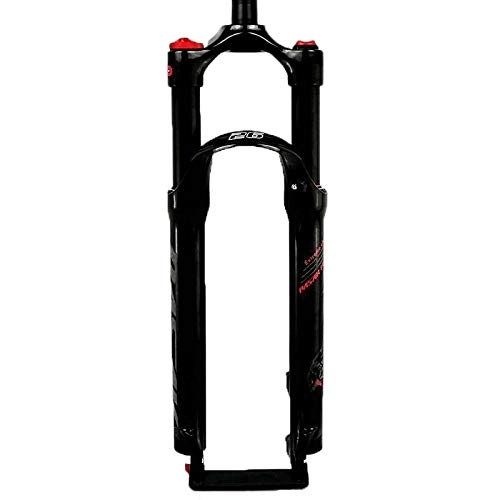 Mountain Bike Fork : LBBL 26 / 27.5 / 29 Inch Mountain Bike Air Pressure Suspension Fork Gas Fork Shoulder Control Remote Control Damping Turtle Free Of Charge (Color : Black, Size : 26)