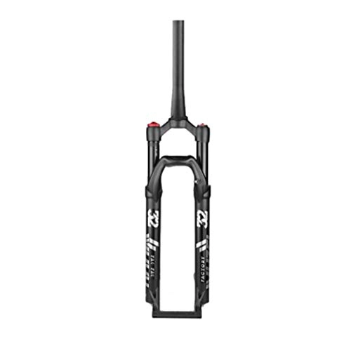 Mountain Bike Fork : LBBL Air Suspension Fork, Bicycle Front Fork 26, 27.5, 29 Inches Conical Tube Shoulder Control / Remote Lockout Absorber Disc Brake Travel 120mm Suspension Fork (Color : A, Size : 27.5 inch)