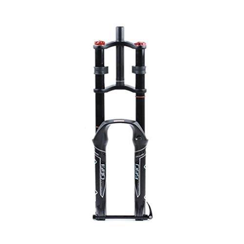 Mountain Bike Fork : LBBL Bicycle Barrel Axle Front Fork, Air Fork26, 27.5, 29 Inches Damping Rebound Adjustment Double Shoulder Control Stroke 130mm Bicycle front fork (Size : 27.5 inches)