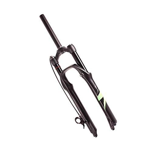 Mountain Bike Fork : LBBL Bicycle Front Fork, Shock Absorber Forks 26, 27.5, 29 Inches Straight Tube Remote Lockout Disc Brake Stroke 140 Mm Aluminum Alloy Lock Button Suspension Fork (Color : C, Size : 27.5 Inches)