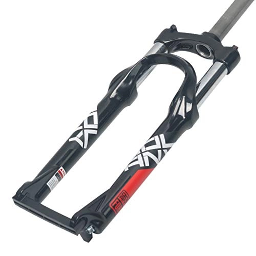 Mountain Bike Fork : LBBL Mechanical Fork, Suspension Fork Straight Tube 24 Inches Shoulder Control Mechanical Lock Suspension Fork Disc Brake Travel 100mm Air Pressure Bicycle Forks (Color : B, Size : 24inches)